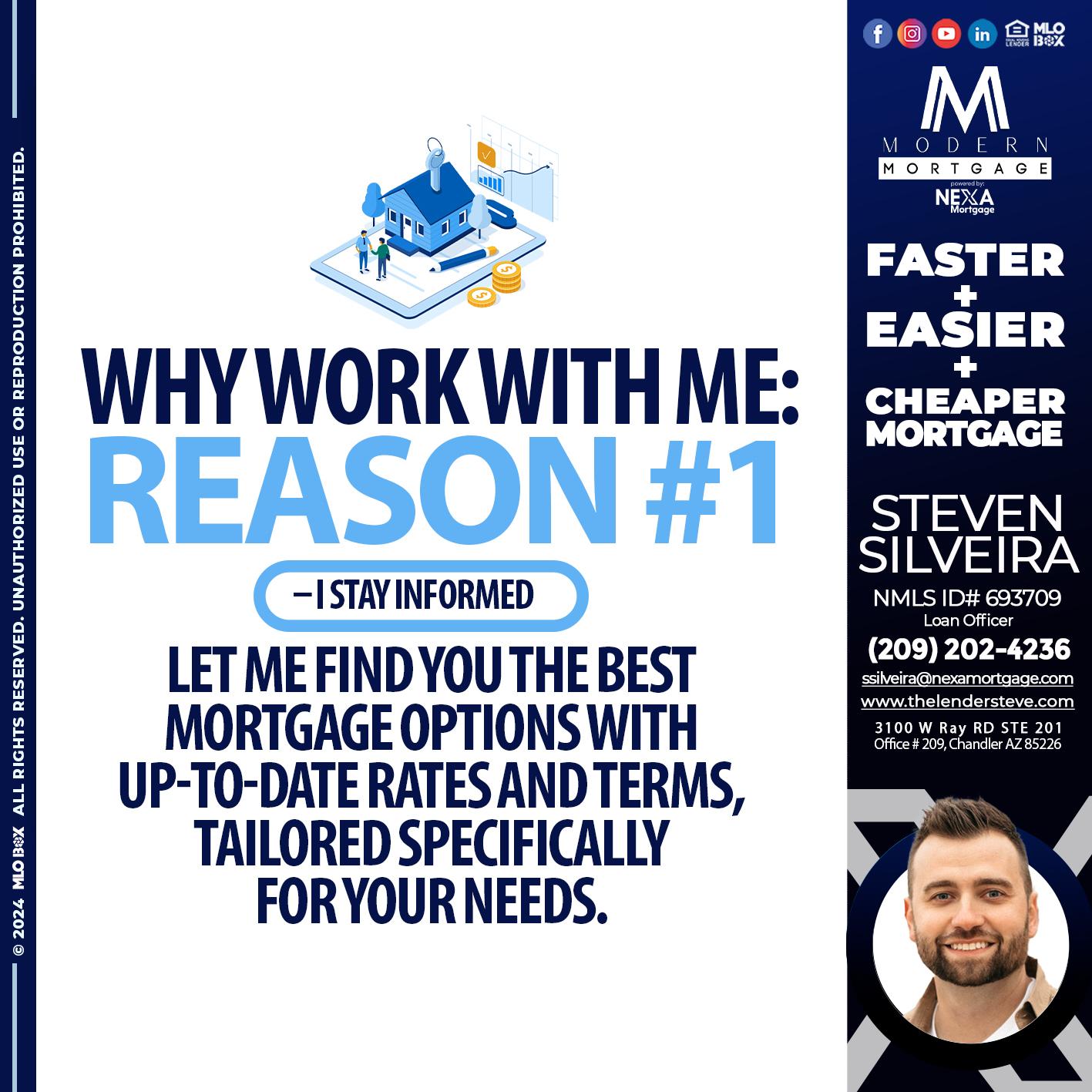 REASON 1 - Steve Silveira -Loan Officer