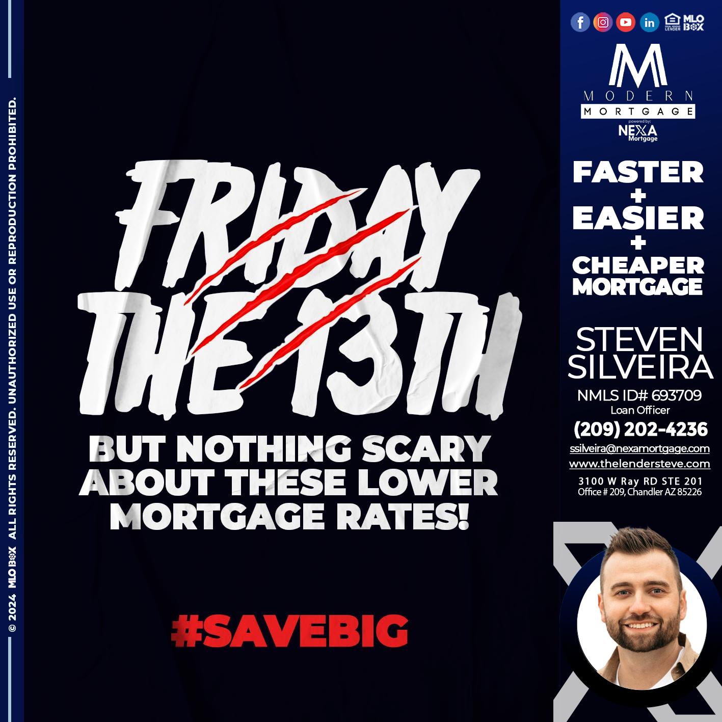 FRIDAY 13 TH - Steve Silveira -Loan Officer