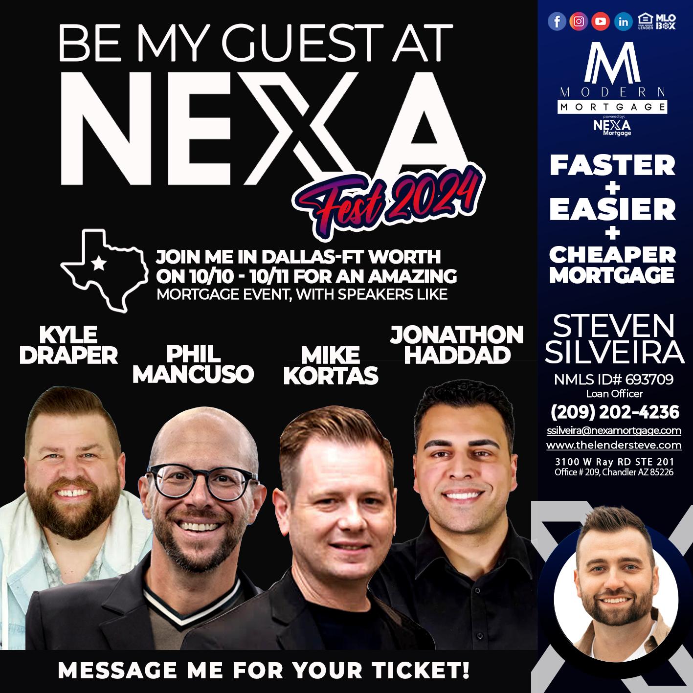 BE MY GUEST - Steve Silveira -Loan Officer