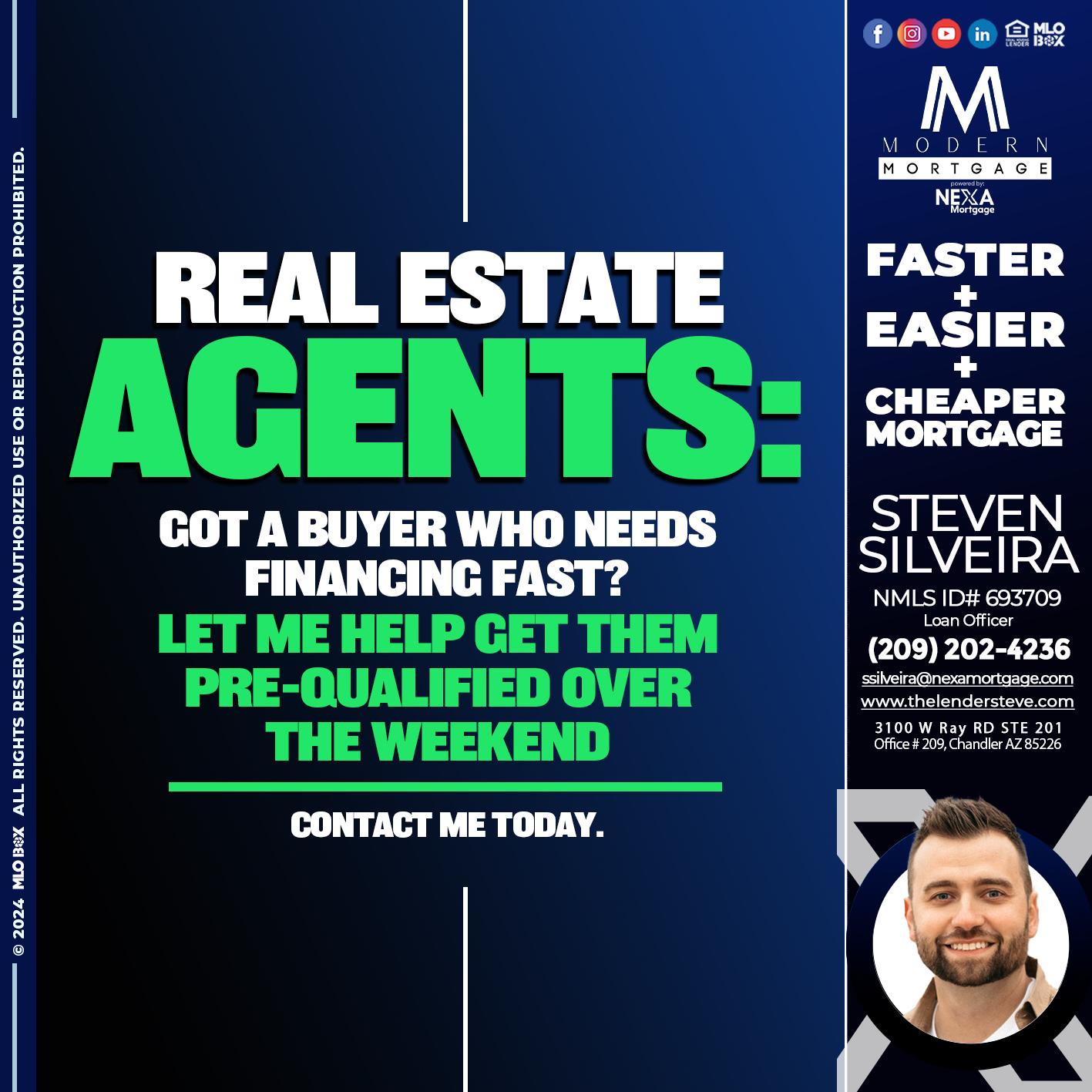 REAL ESTATE AGENTS - Steve Silveira -Loan Officer