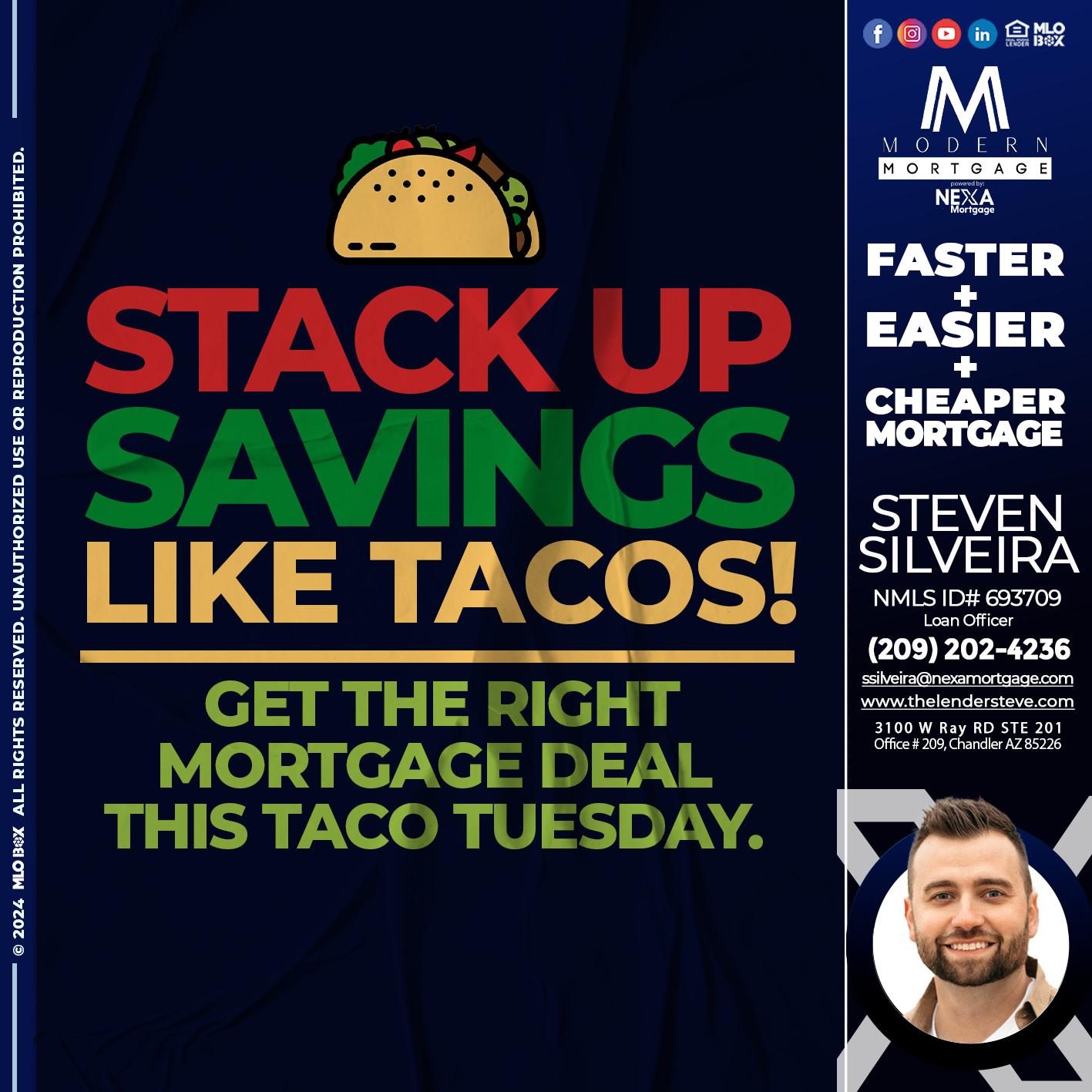 STACK UP SAVINGS - Steve Silveira -Loan Officer