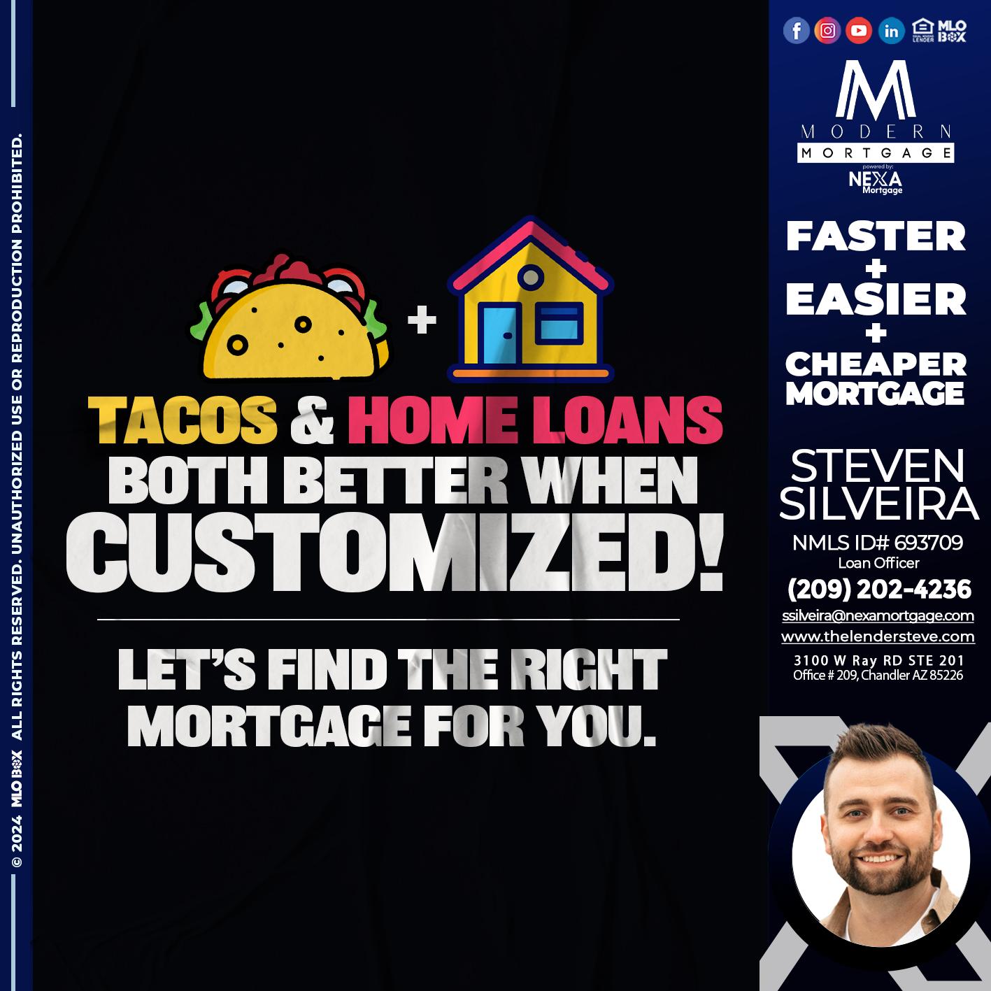 TACOS & HOME LOANS - Steve Silveira -Loan Officer