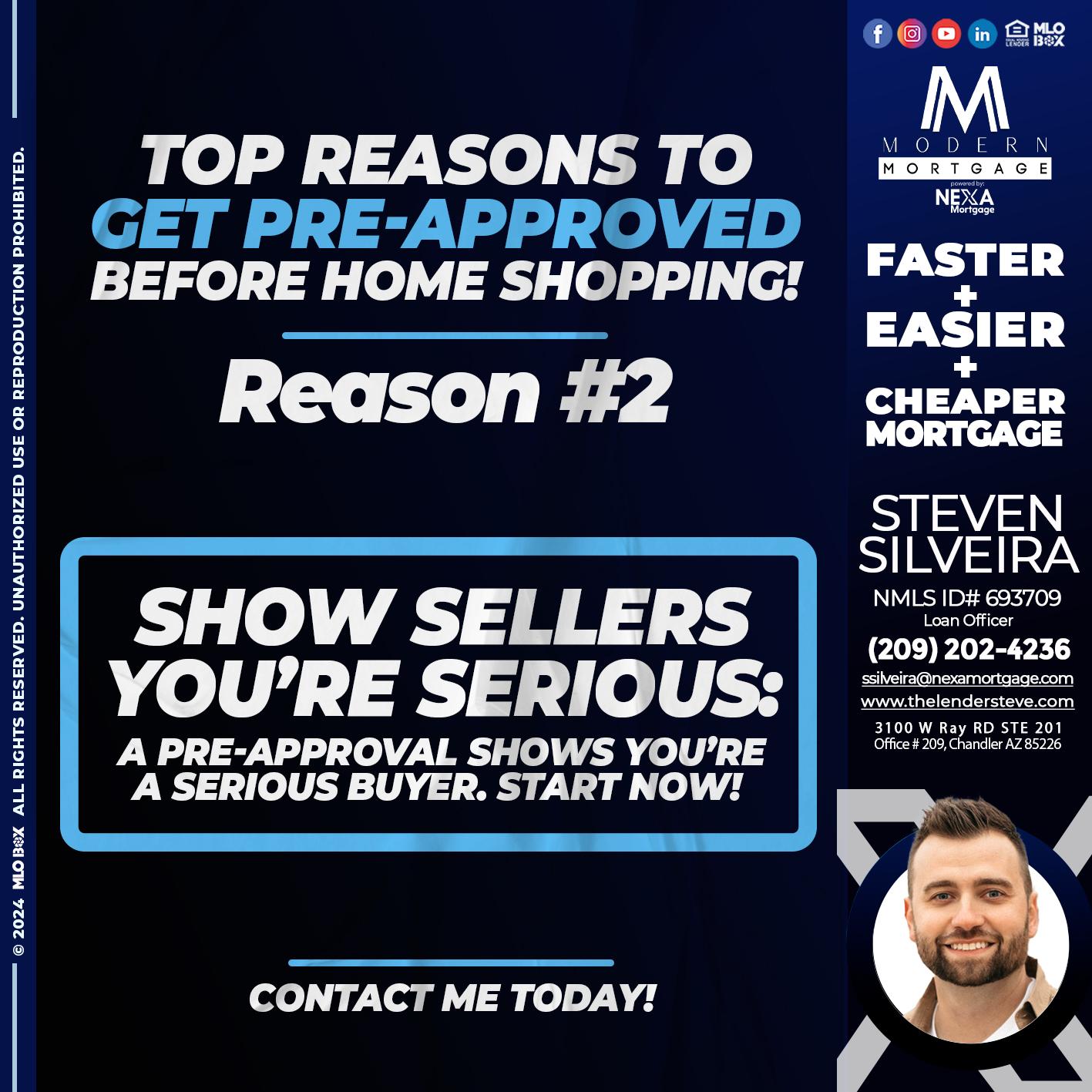 REASON 2 - Steve Silveira -Loan Officer