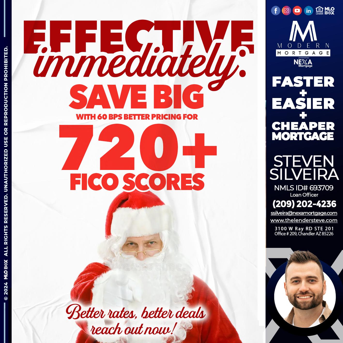 EFECTIVE IMMEDIATELY - Steve Silveira -Loan Officer