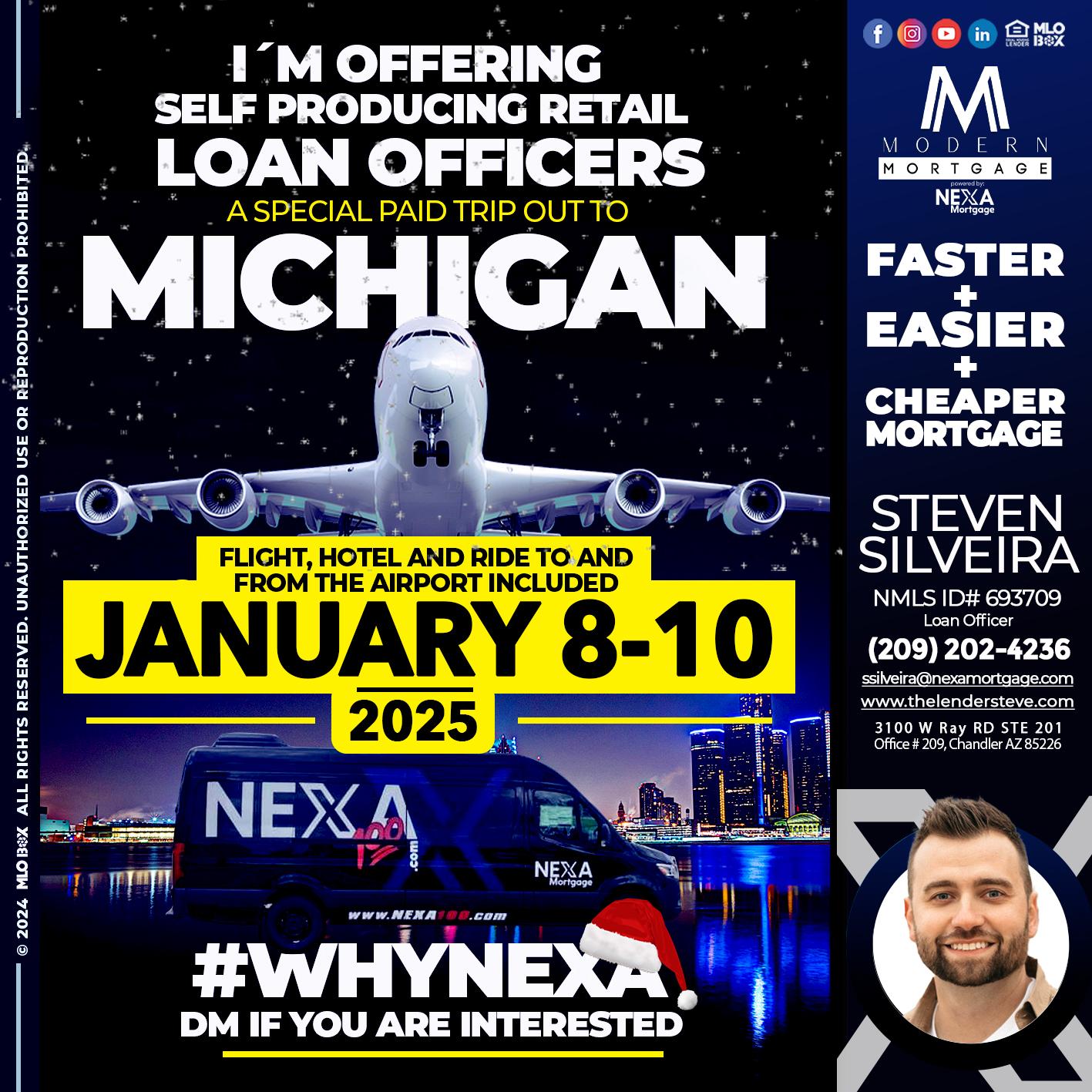 michigan trip - Steve Silveira -Loan Officer