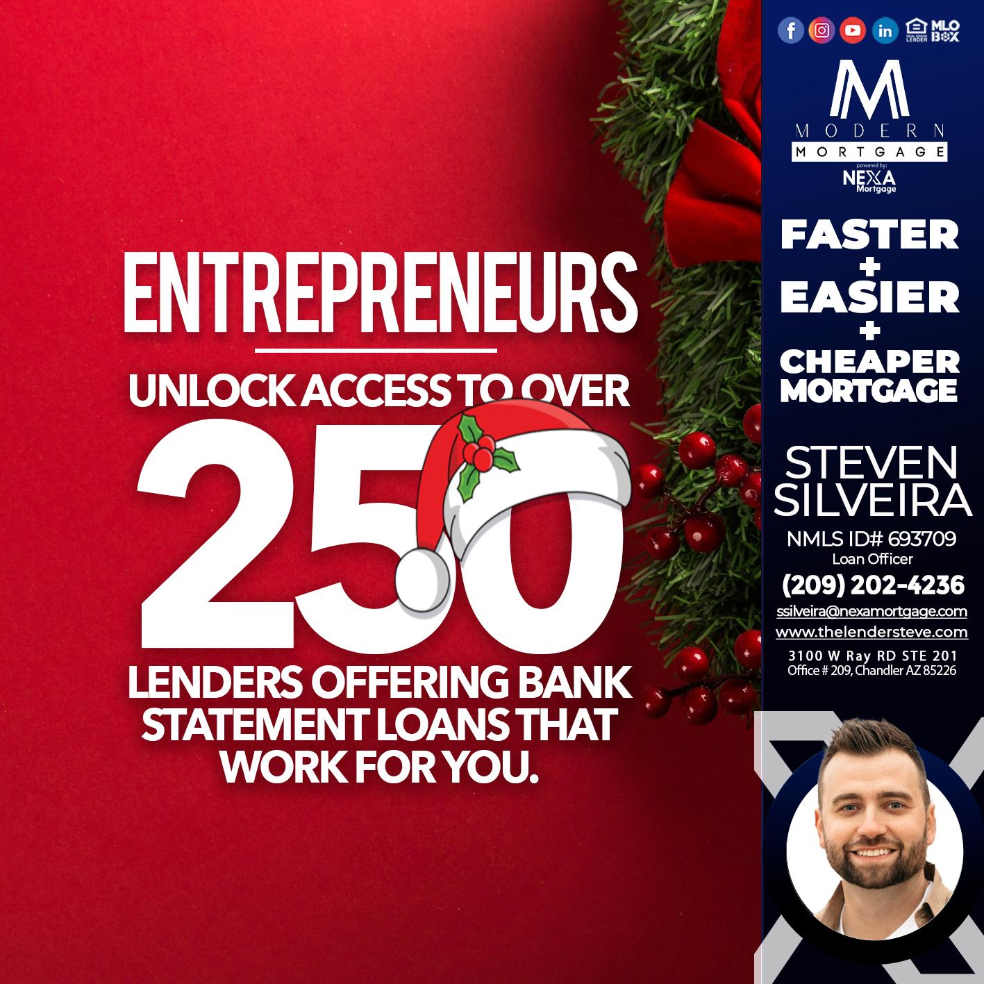 ENTREPRENEURS - Steve Silveira -Loan Officer