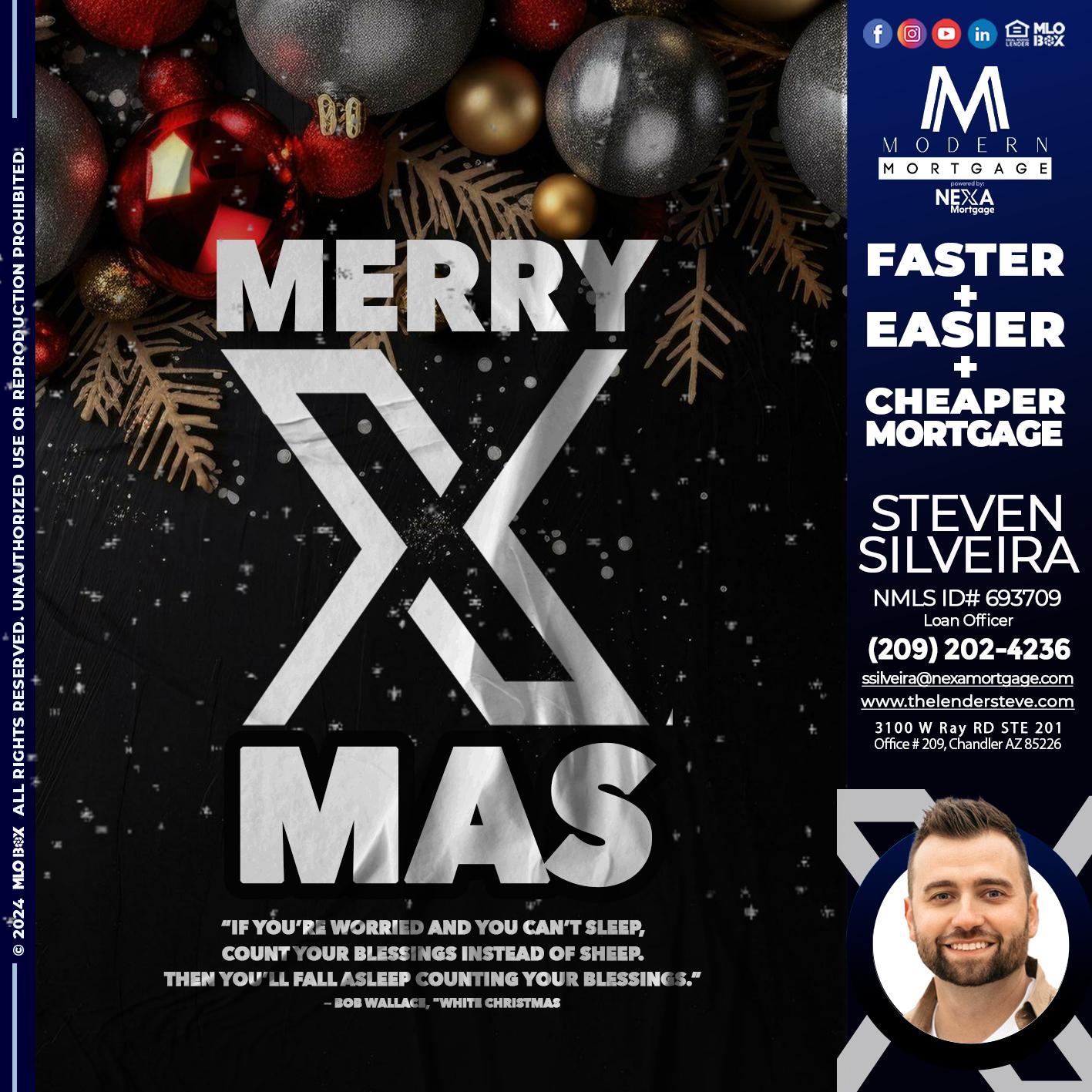 MERRY XMAS - Steve Silveira -Loan Officer