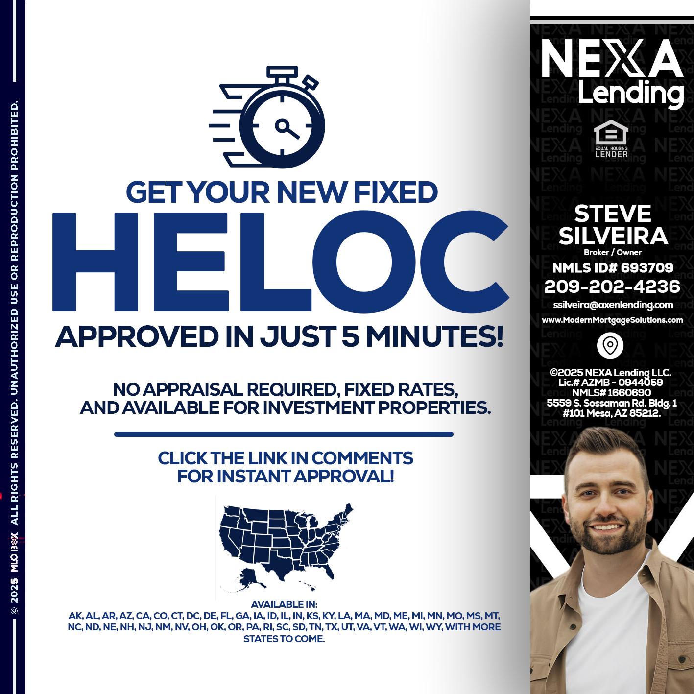 HELOC - Steve Silveira -Loan Officer