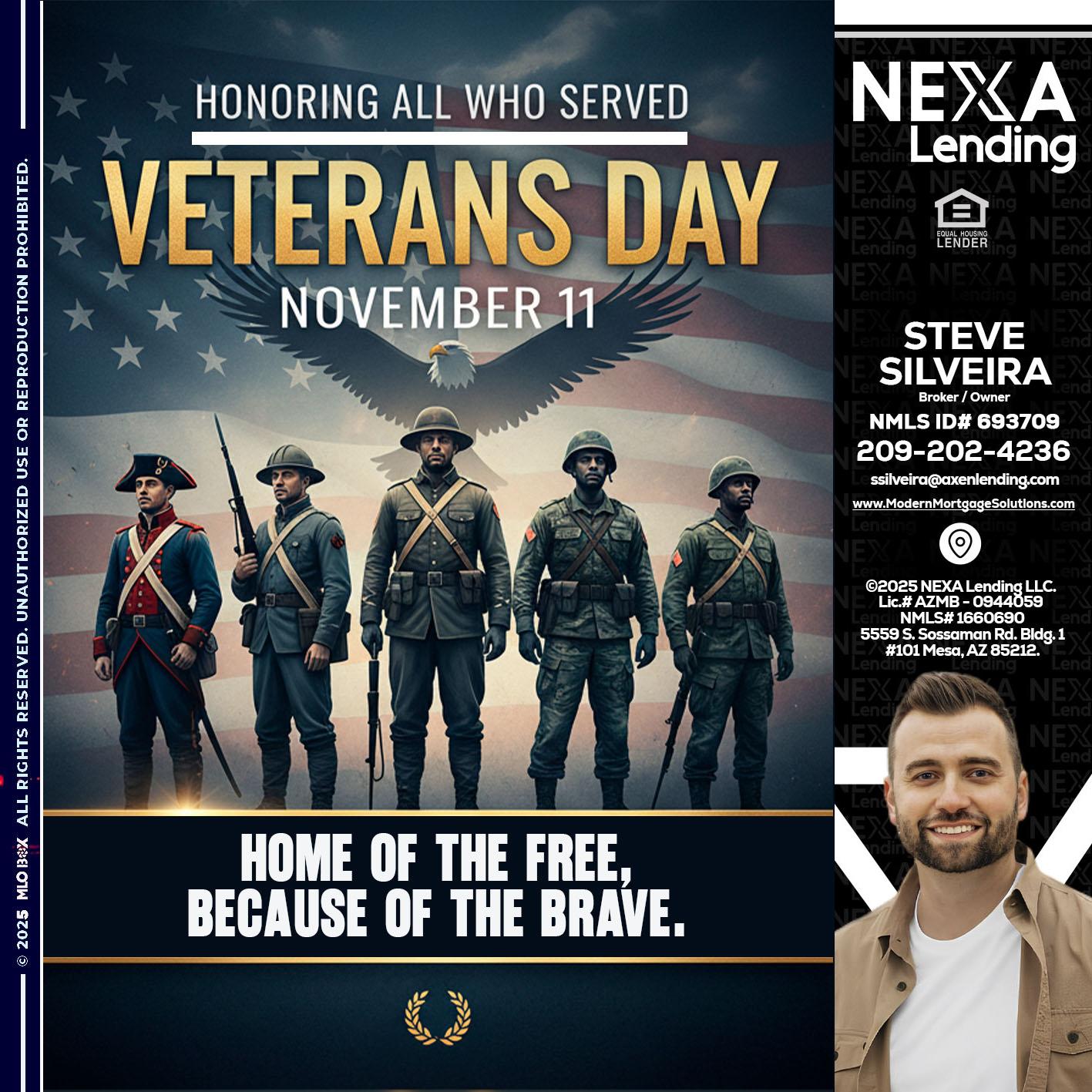 Veterans Day - Steve Silveira -Loan Officer