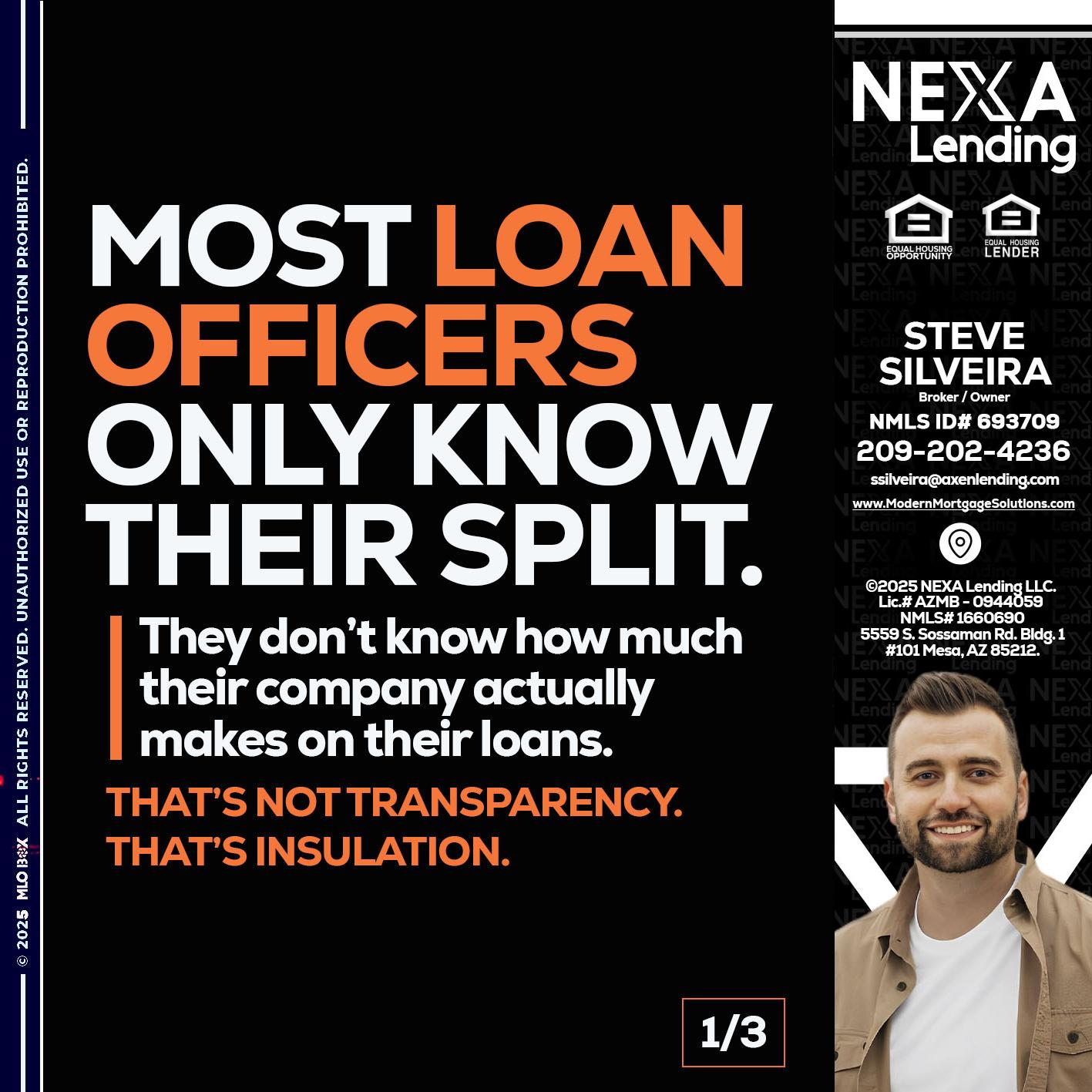 1 OF 3 - Steve Silveira -Loan Officer