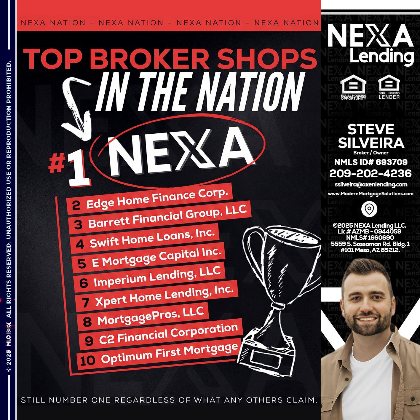 top broker - Steve Silveira -Loan Officer