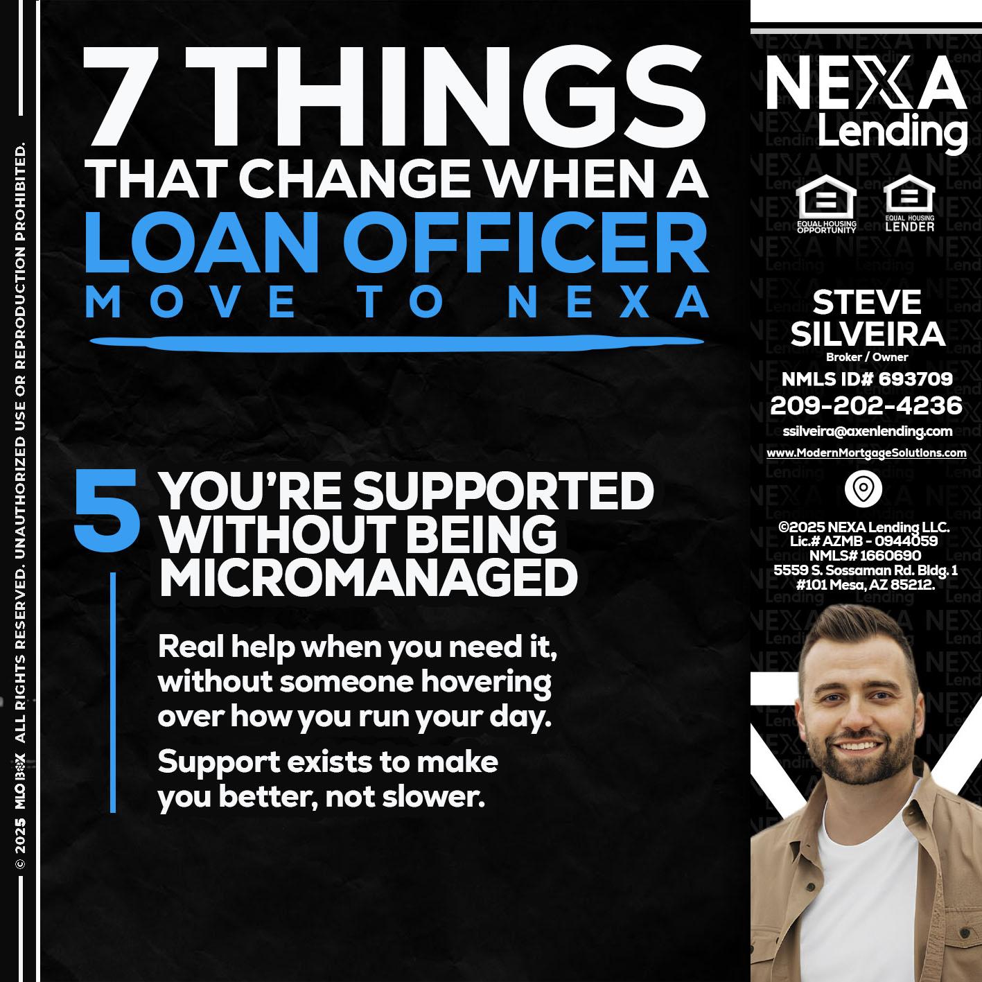 7 THINGS (5) - Steve Silveira -Loan Officer