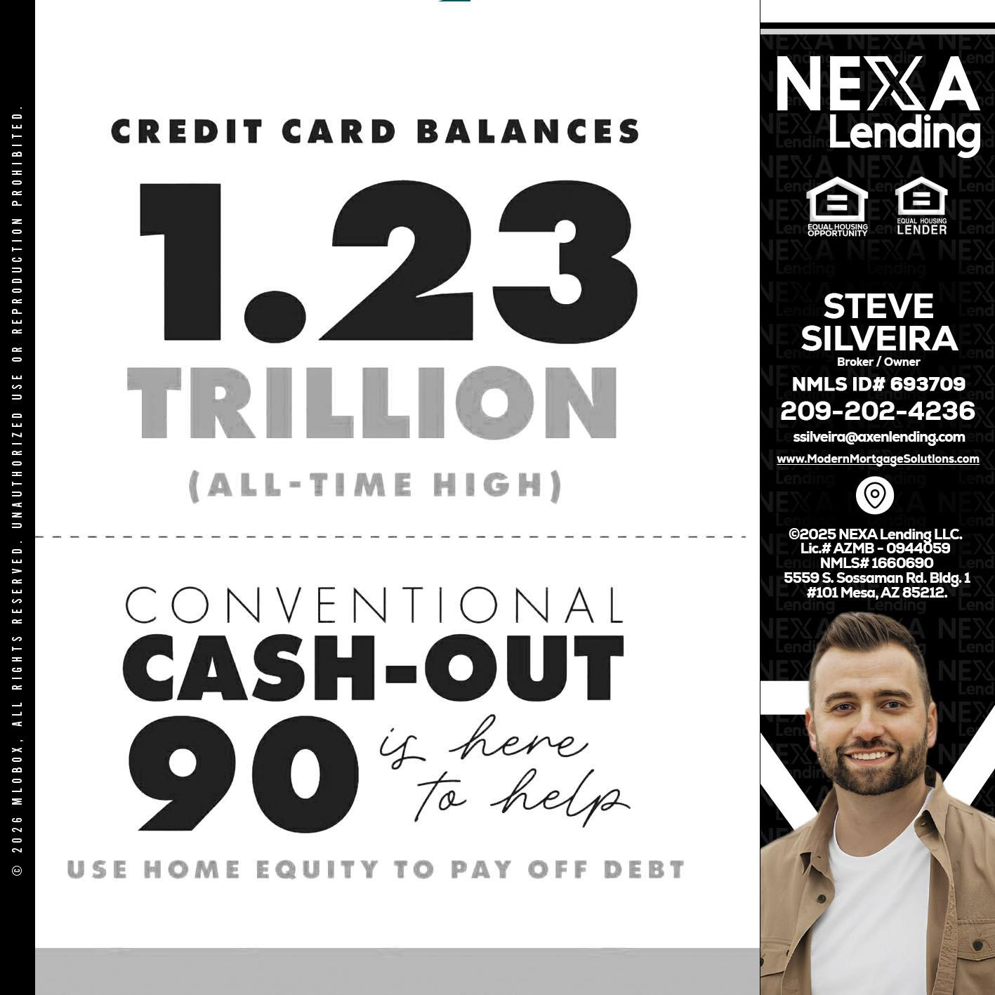 CREDIT CARD BALANCE - Steve Silveira -Loan Officer