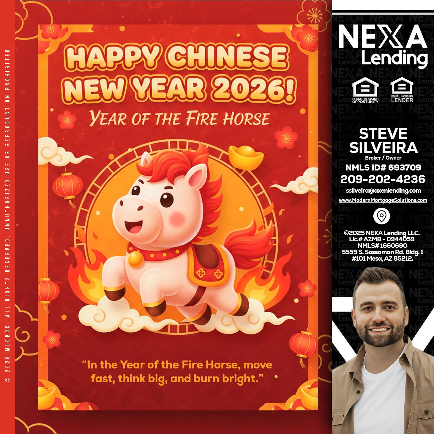 happy Chinese new year - Steve Silveira -Loan Officer