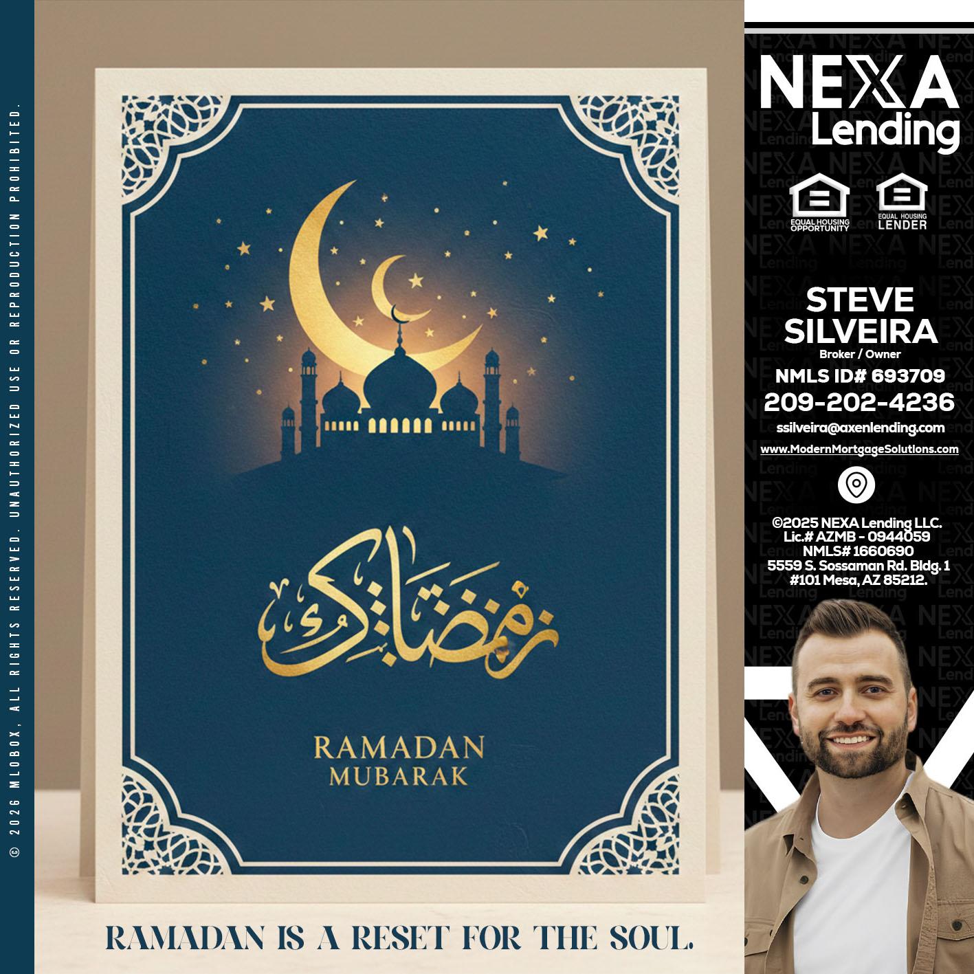 HAPPY RAMADAN - Steve Silveira -Loan Officer