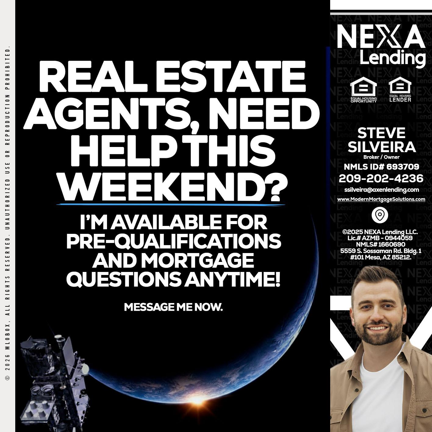 REAL ESTATE AGENTS - Steve Silveira -Loan Officer