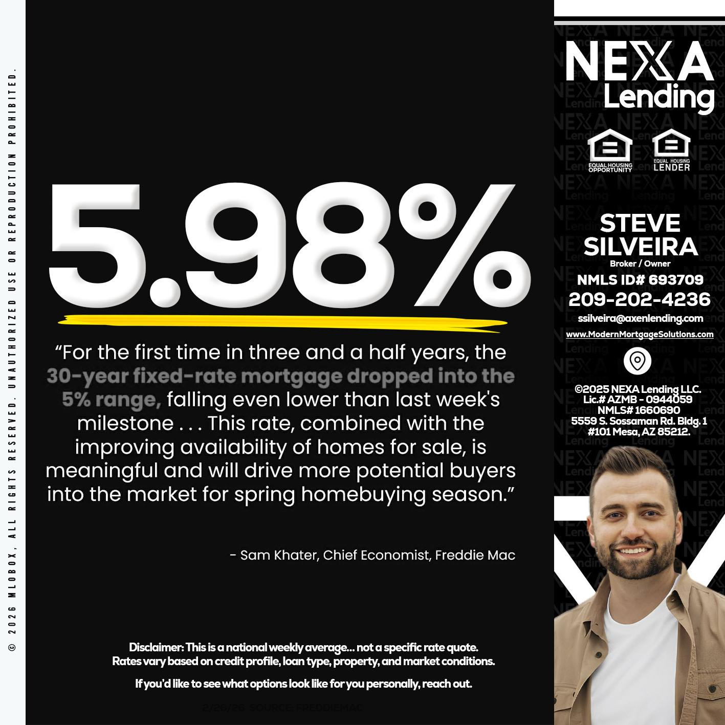 5.98% - Steve Silveira -Loan Officer