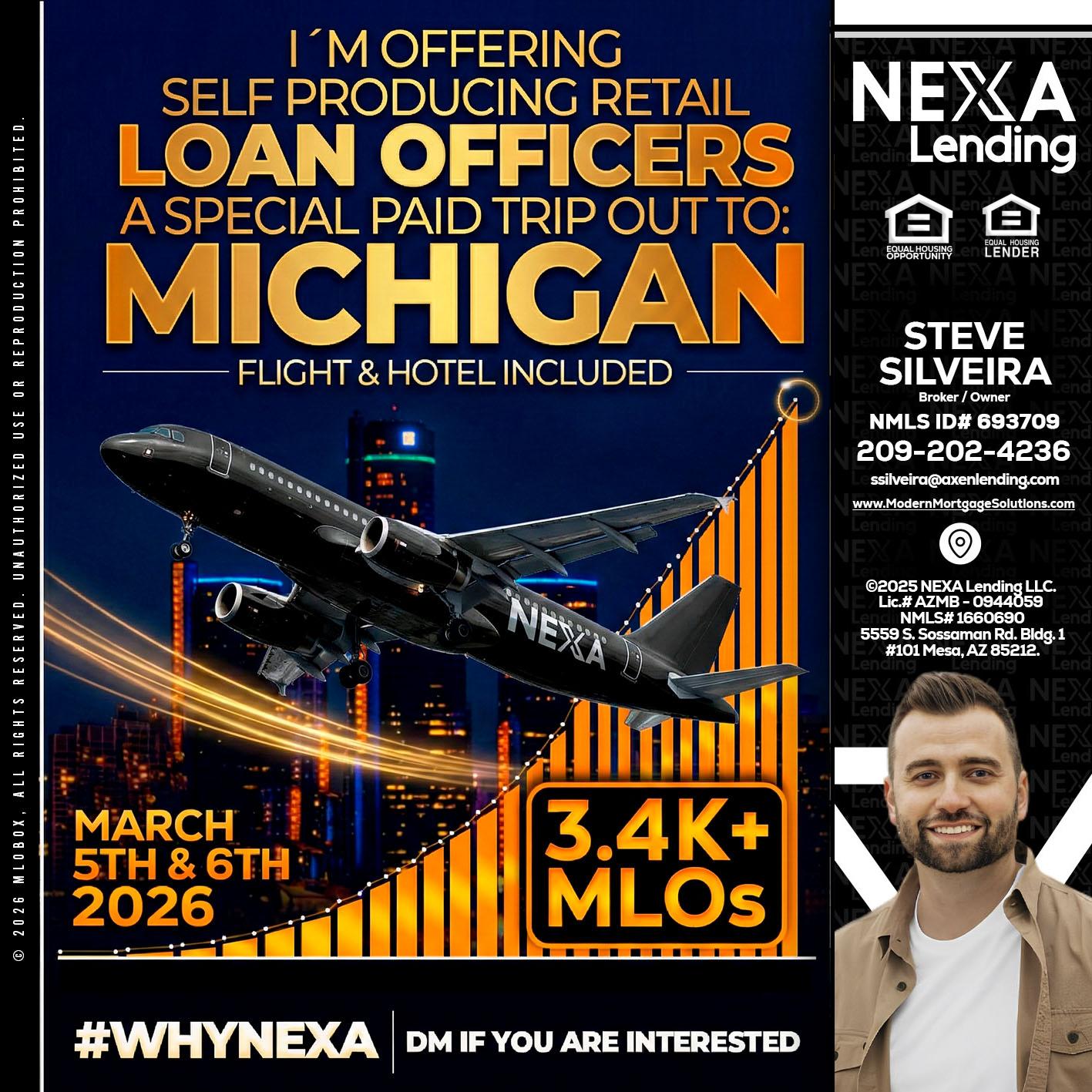 MICHIGAN - Steve Silveira -Loan Officer