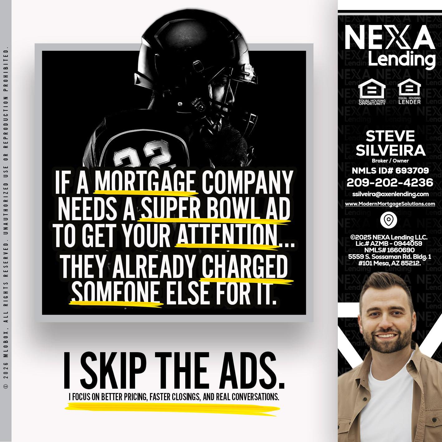 if a mortgage ad - Steve Silveira -Loan Officer
