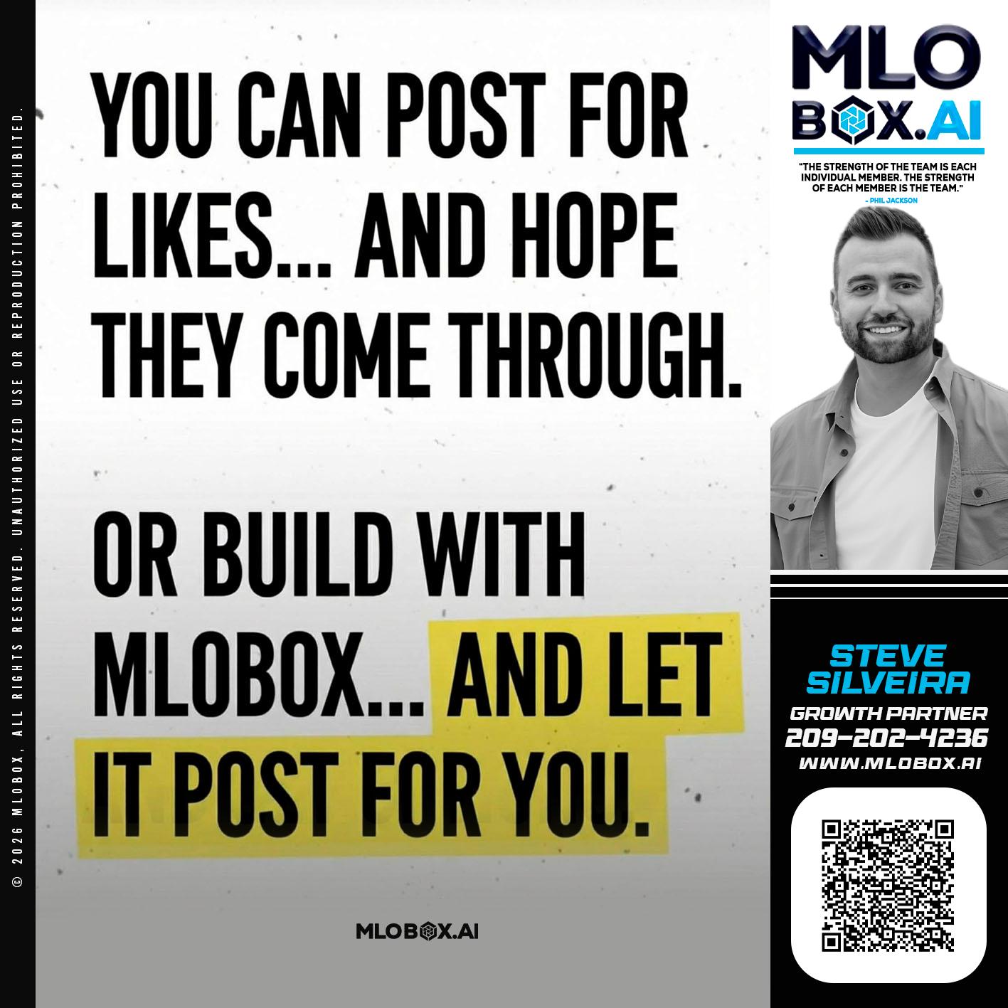 you can post - Steve Silveira -Loan Officer