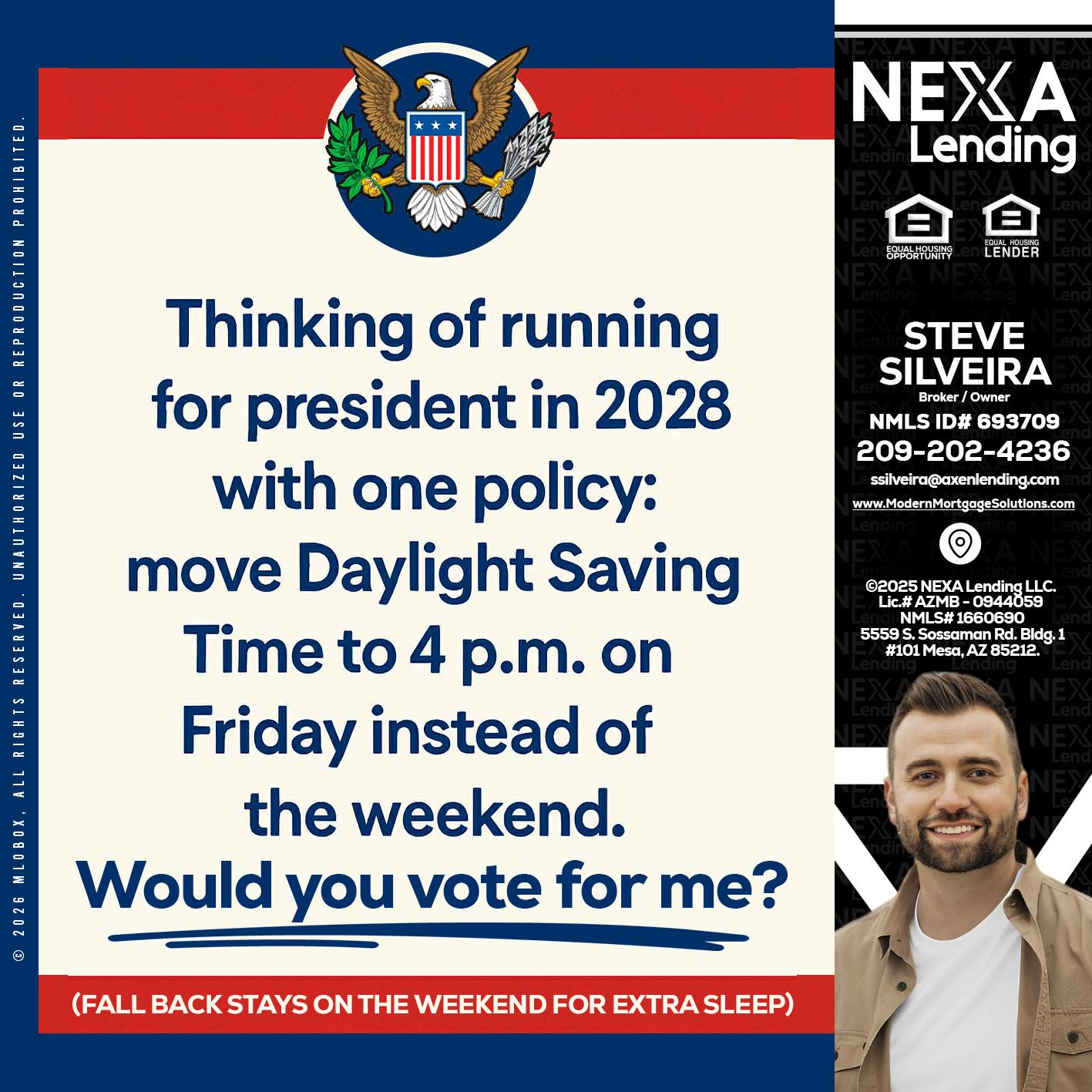 THINKING OF RUNING - Steve Silveira -Loan Officer