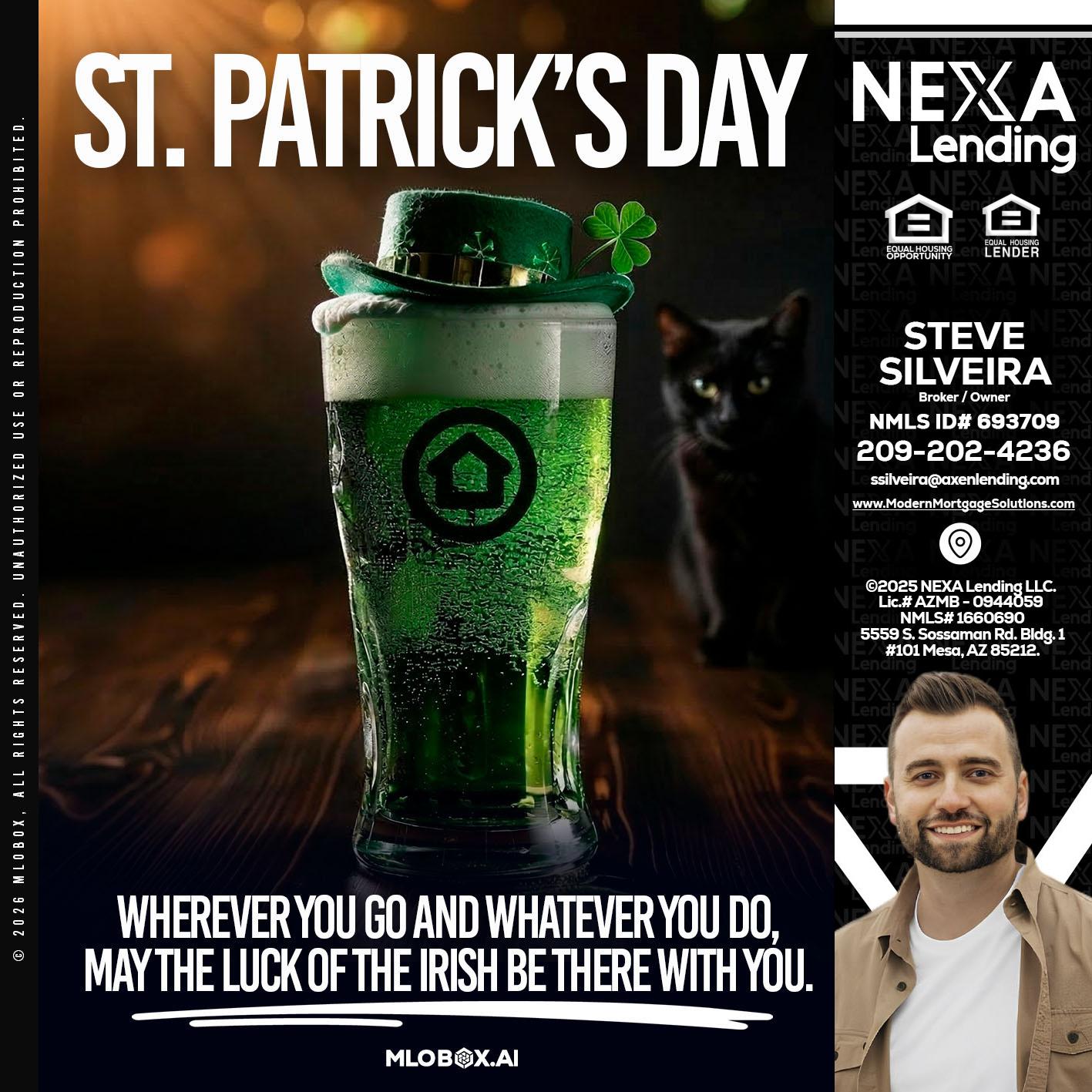 st. Patricks day - Steve Silveira -Loan Officer