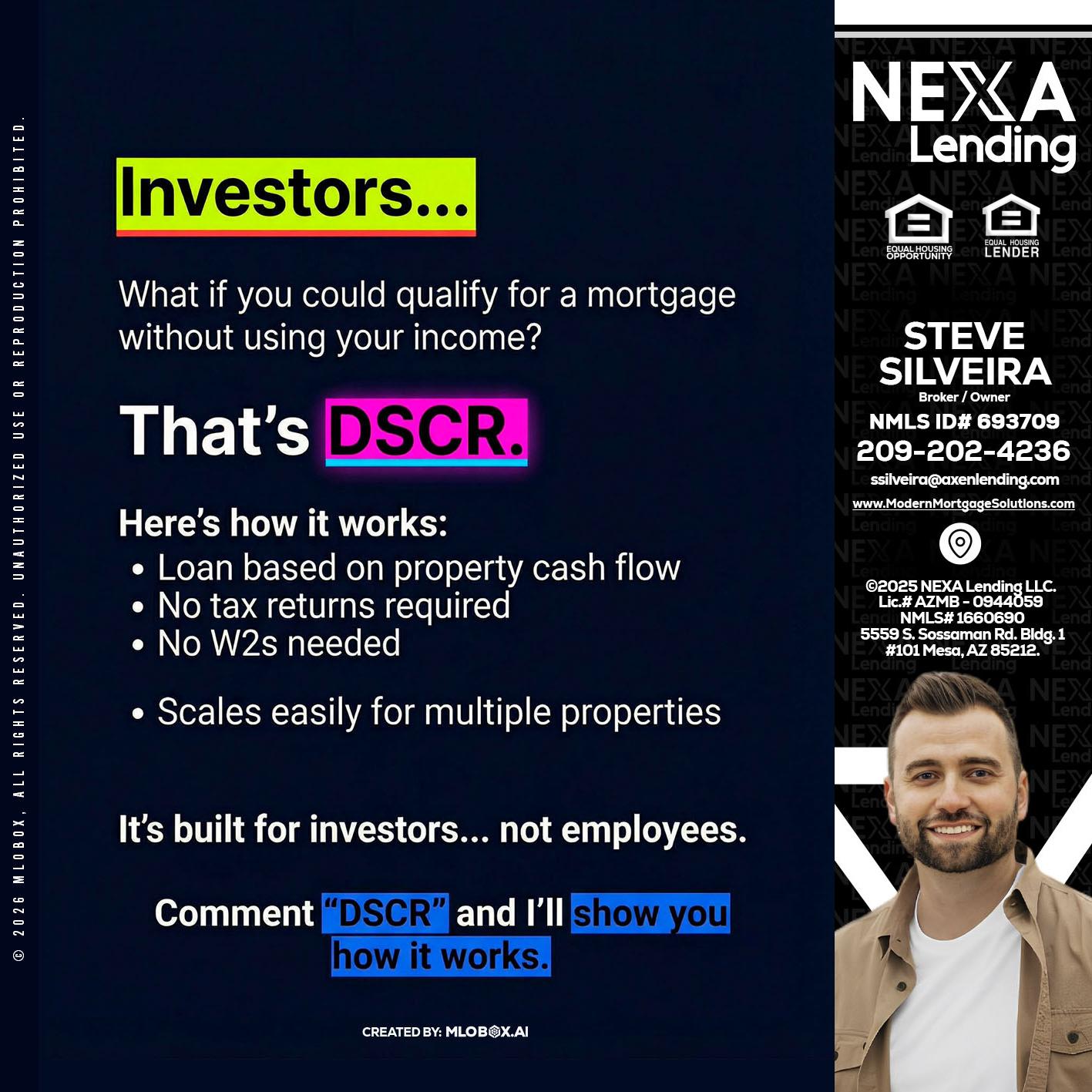 INVESTORS - Steve Silveira -Loan Officer