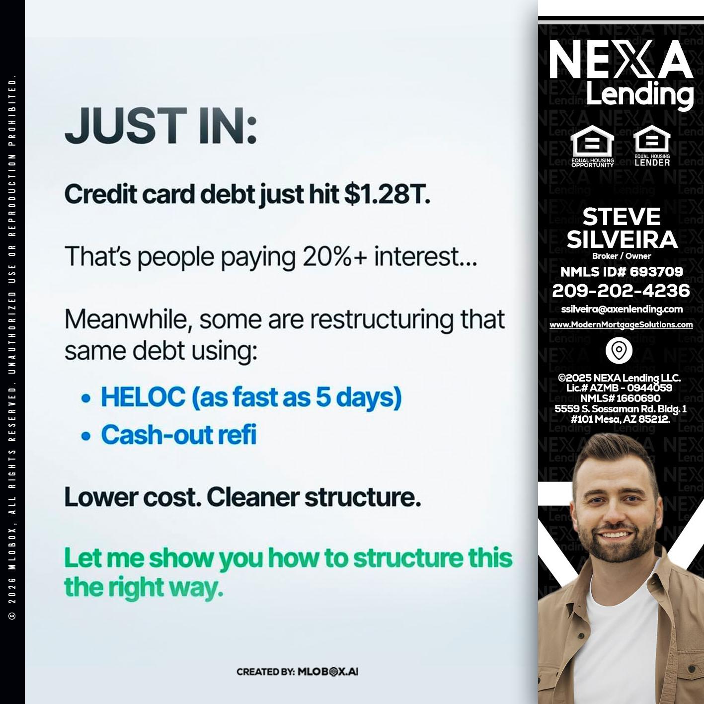 JUST IN - Steve Silveira -Loan Officer