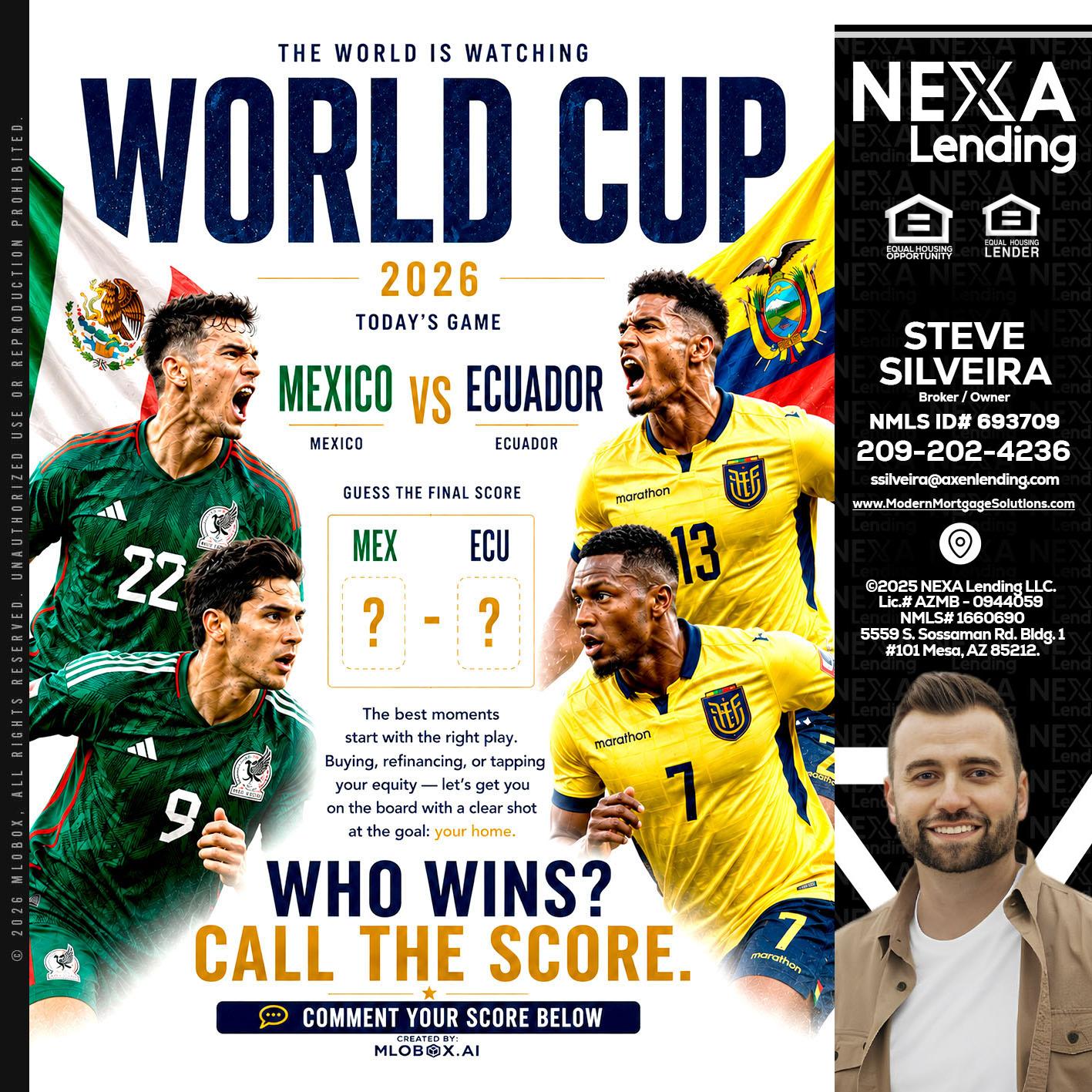 WORLD CUP 2026 - Steve Silveira -Loan Officer