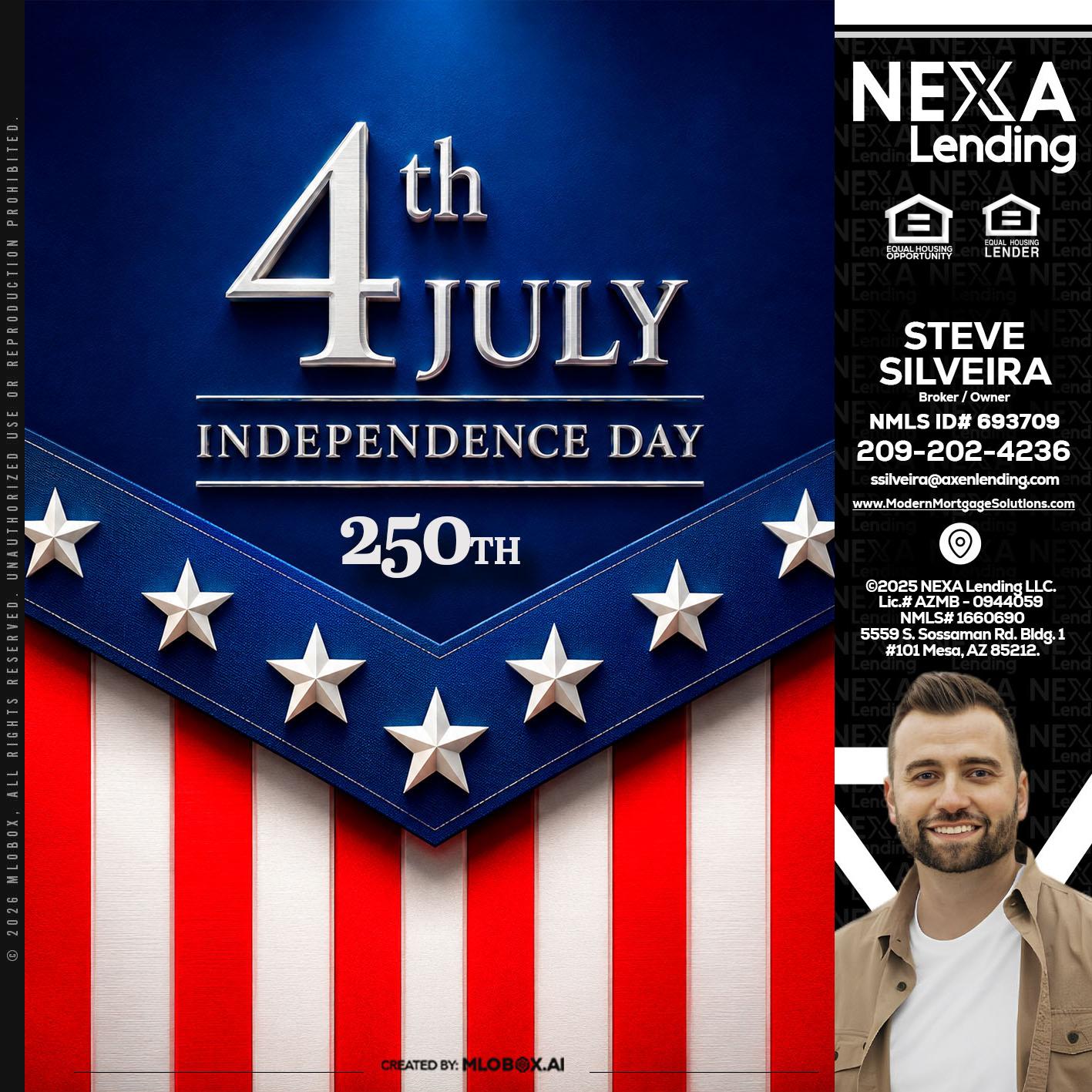 4th of july - Steve Silveira -Loan Officer
