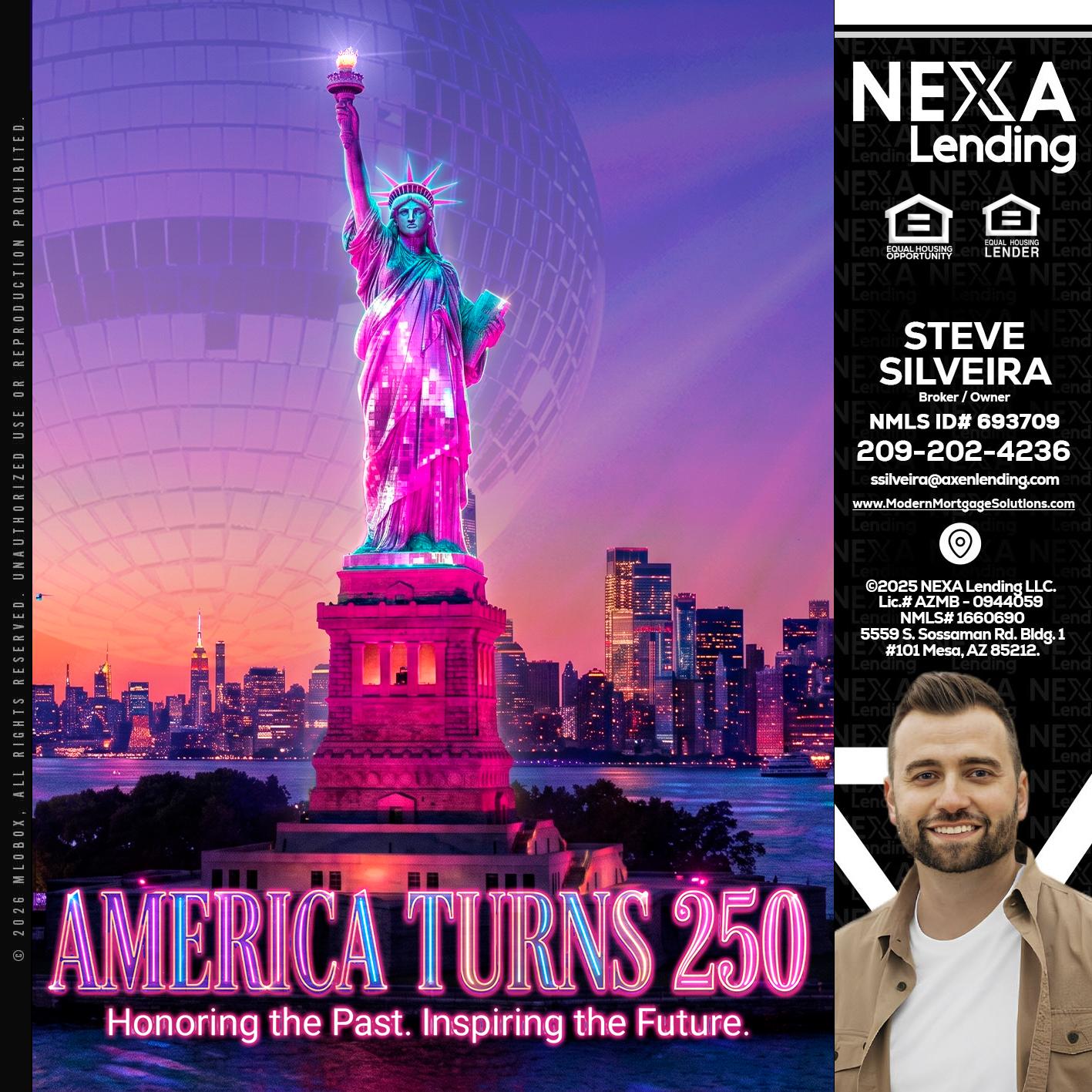 AMERICA TURNS 250 - Steve Silveira -Loan Officer