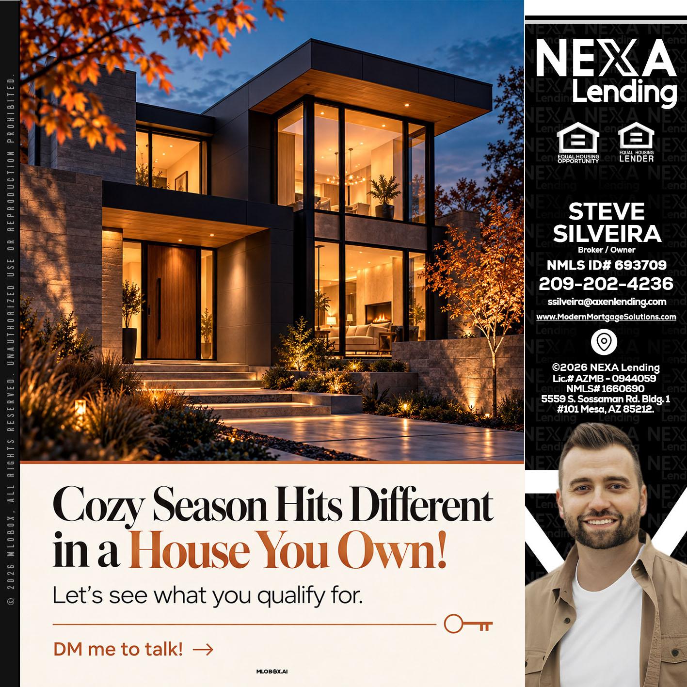 COZY SEASON - Steve Silveira -Loan Officer